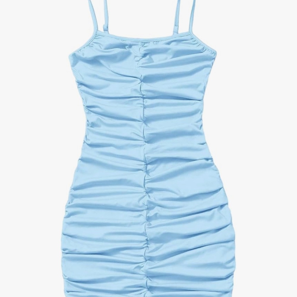 Source Unknown Light Blue Kids Formal Dress